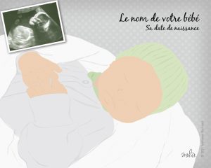 Illustration mon bébé échographie